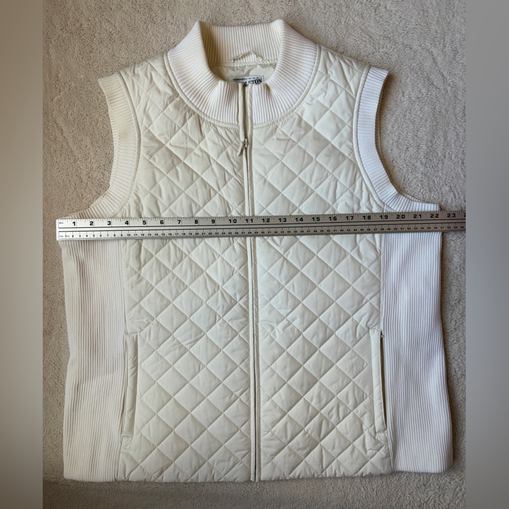 Pendleton Quilted Off White Cream Vest Women Size XL - Picture 6 of 10